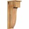 Ekena Millwork Del Monte Rough Sawn Corbel w/Backplate, Western Red Cedar, 8"W x 12"D x 28"H COR08X12X28DEL01RWR - alternate 1